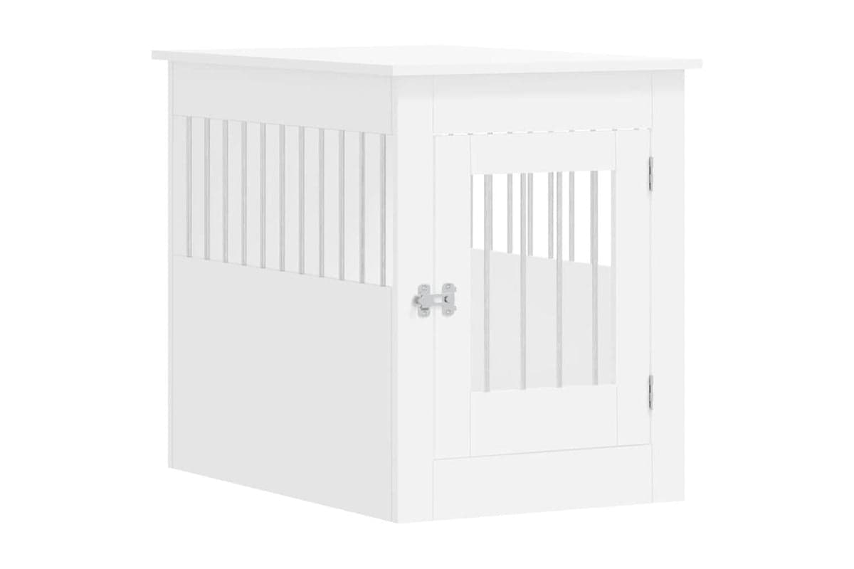 Dog Crate Furniture White 55x80x68 Cm Engineered Wood