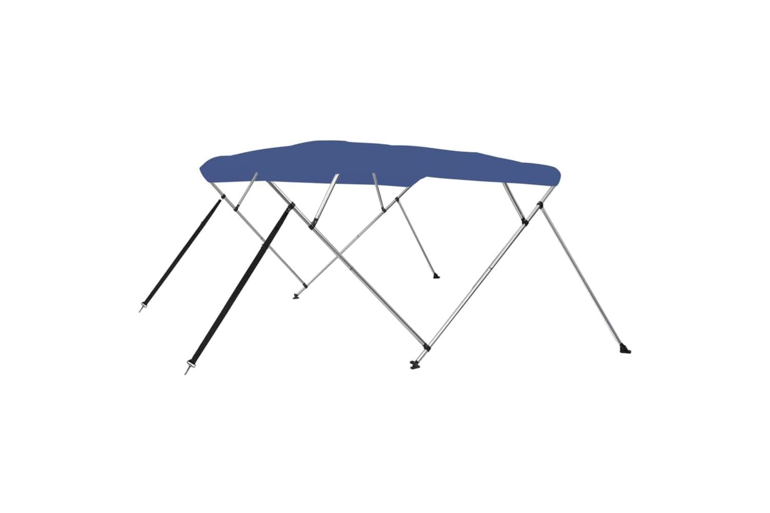 vidaXL 92371 4 Bow Bimini Top Blue 243x196x137cm