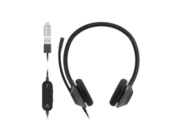 CISCO - Headset 322 - Headset - on-ear - wired - USB-A - carbon black