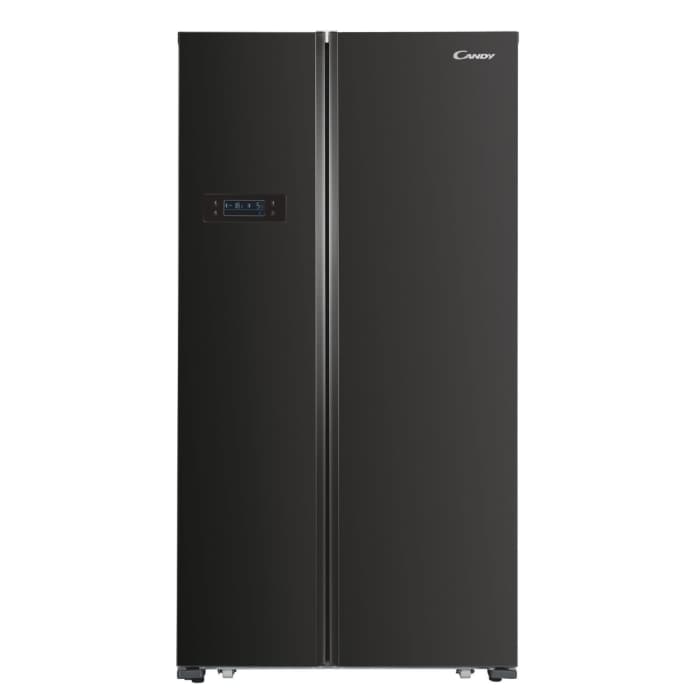 Candy CHSBSV5172EBKN, Frost Free, American Fridge Freezer, Black