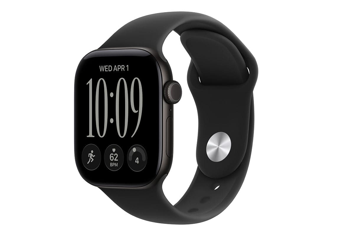 Apple Watch Series 12 | GPS | 46mm | Black Aluminium | Black Sport Band | S/M