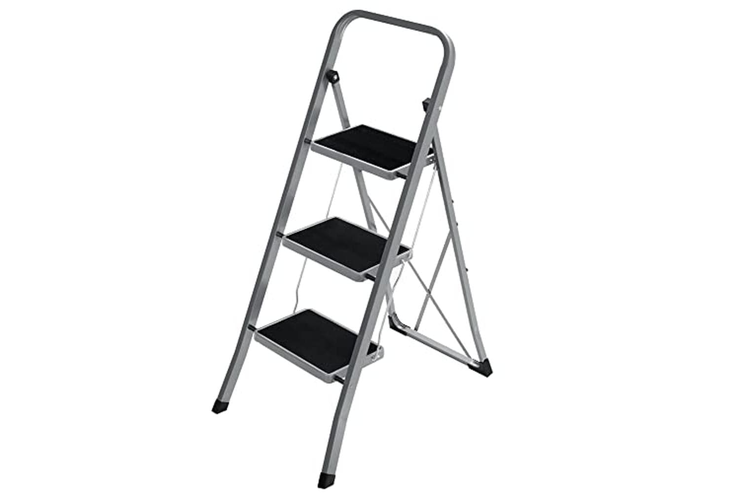 Songmics 3-step Ladder | Folding Ladder | Steel | 20 Cm Wide Steps