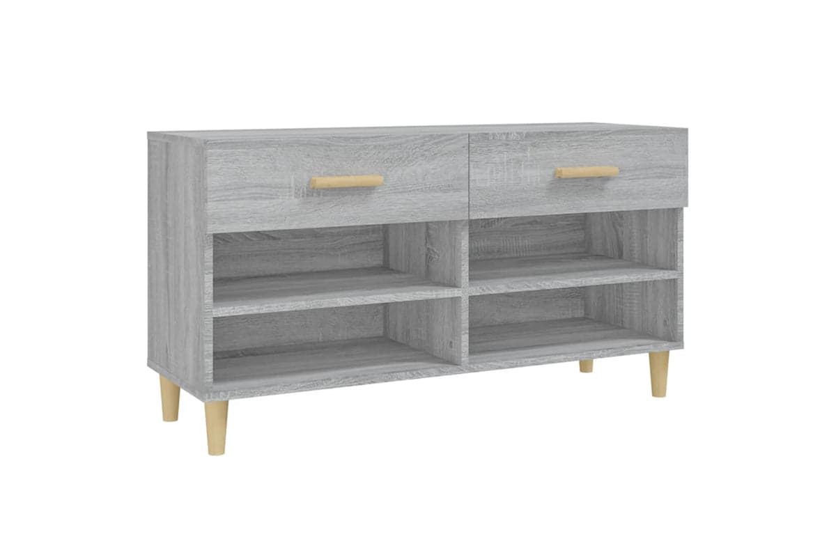 vidaXL 817568 Shoe Cabinet Grey Sonoma 102x35x55cm Engineered Wood