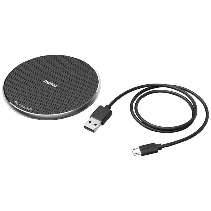 Hama 488589, 10W, Wireless Induction Smartphone Charger, Black