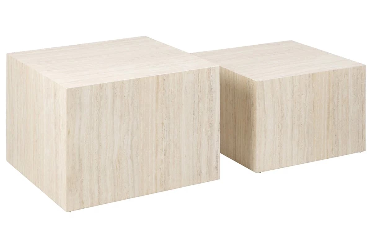 Hayley Coffee Table | Travertine