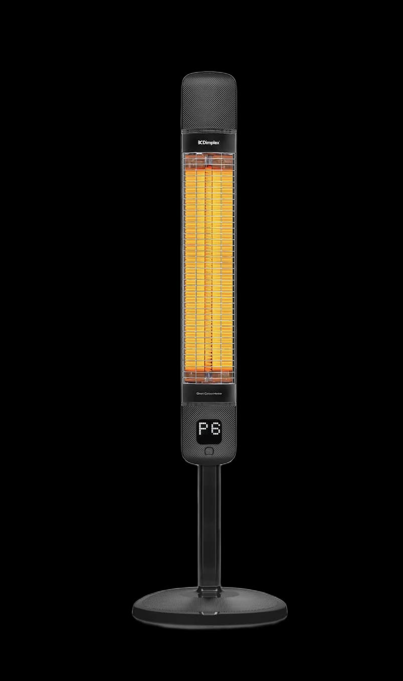 Dimplex 2500W Smart Freestanding & Wall Mount Carbon Heater - Black | DXOTDRSMT