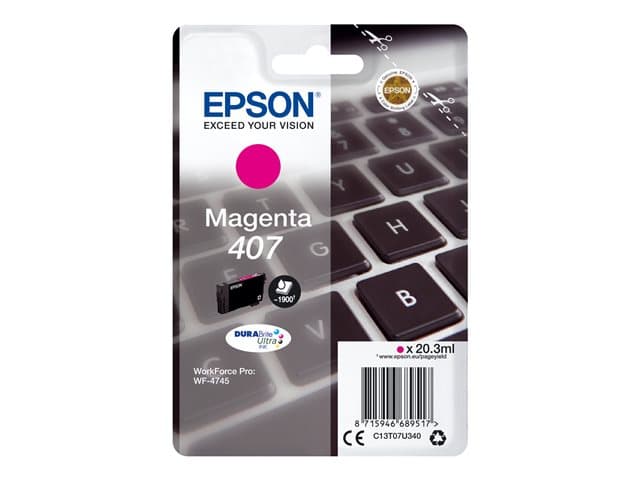 EPSON - 407 - L size - magenta - original - ink cartridge