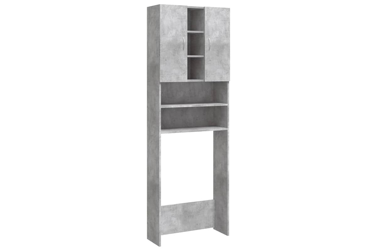 Vidaxl 808426 Washing Machine Cabinet Concrete Grey 64x25.5x190 Cm