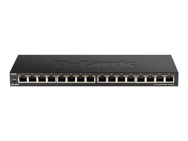 D-LINK - DGS 1016S - Switch - unmanaged - 16 x 10/100/1000 - desktop