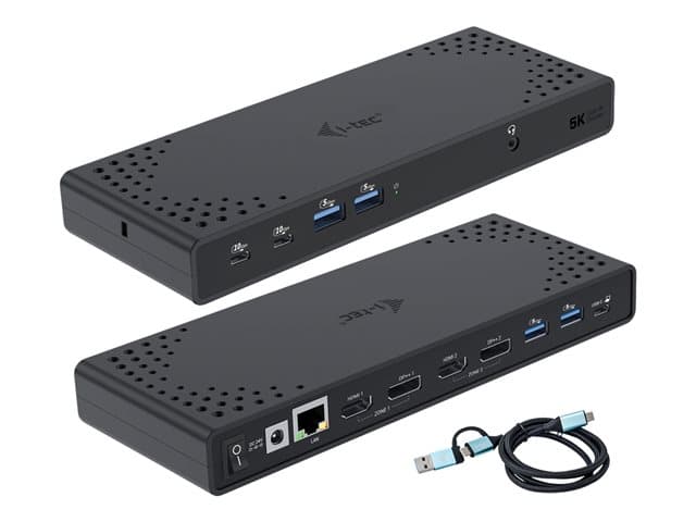 I-TEC - docking station - USB-C / USB 3.0 / Thunderbolt 3 / Thunderbolt 4 - 2 x DP++, 2 x HDMI - 1GbE
