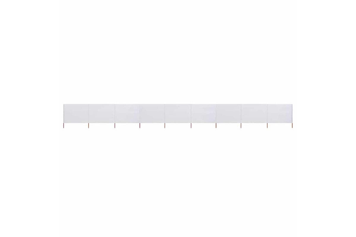 vidaXL 47192 9-panel Wind Screen Fabric 1200x120cm Sand White
