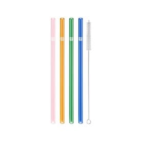 ZWILLING J.A. HENCKELS Coloured Glass Straw Set