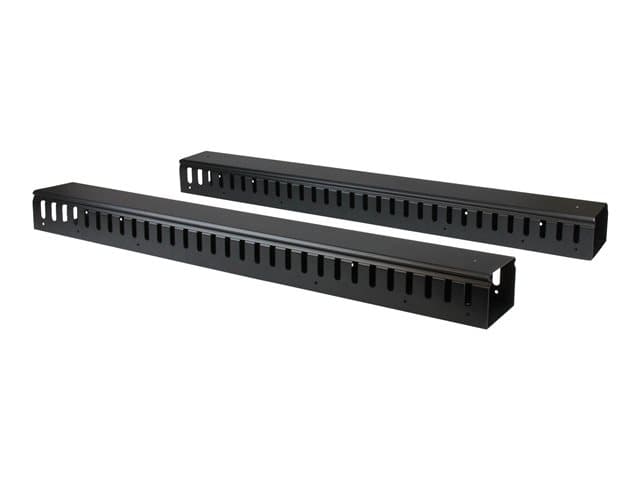 STARTECH.COM - Startech Vertical Cable Organizer with Finger Ducts - Vertical Cable Management Panel - Rack-Mount Cable Raceway - 0U - 6 ft. (CMVER40UF) - cable organizer - 40U
