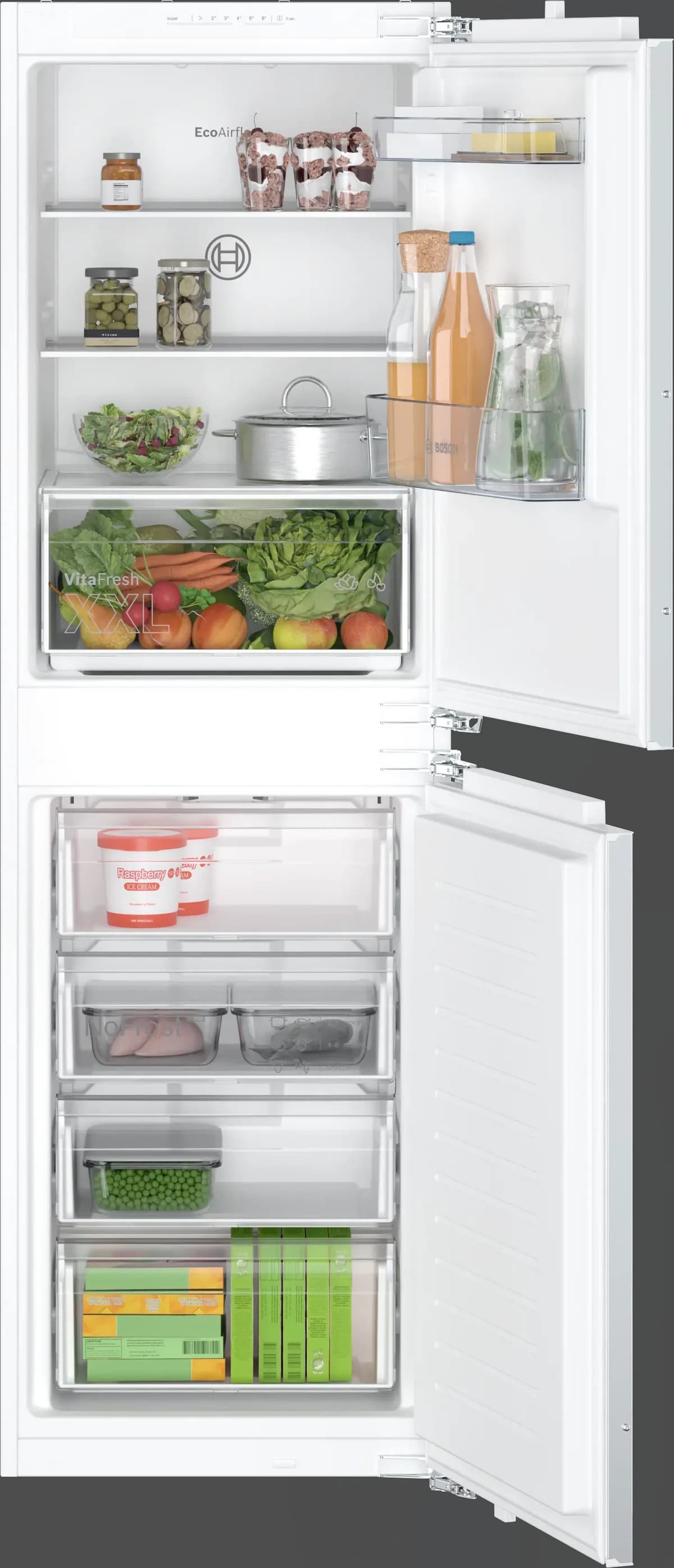 Bosch Series 2 249L Built-In Fridge Freezer | KIN85NFE0G