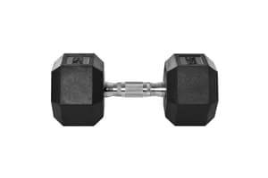 Homcom A91-021V01Single Rubber Fitness Hand Dumbbell | 15KG | Black