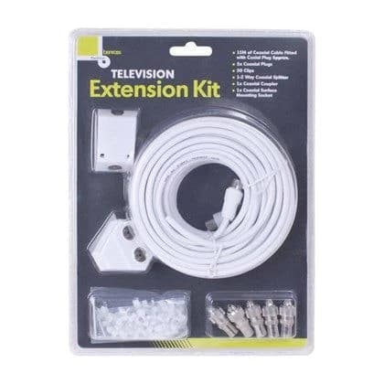 Benross 15M DIY Television Extension Kit - White | 441104