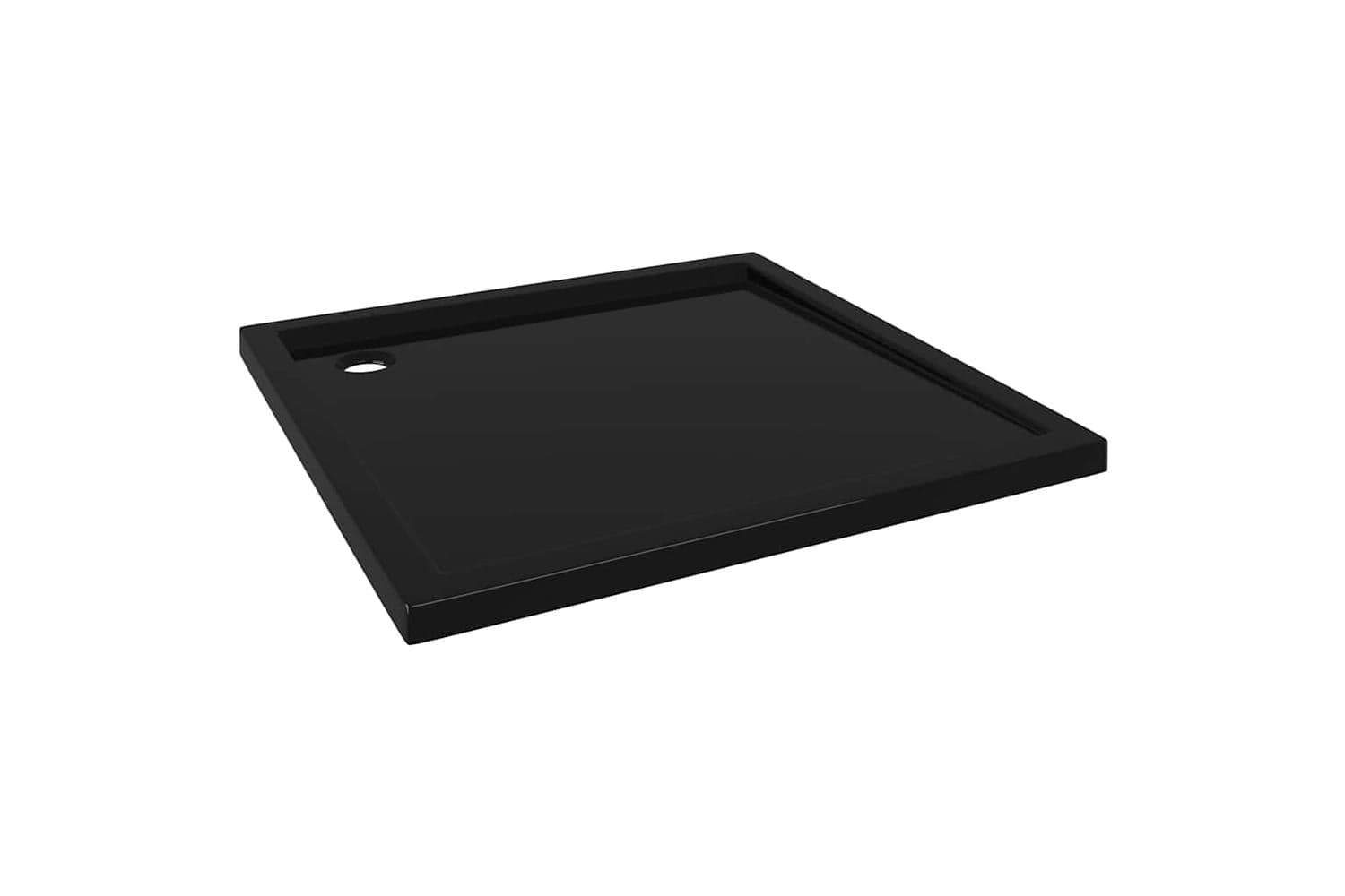 vidaXL 148913 Square Abs Shower Base Tray Black 90x90cm