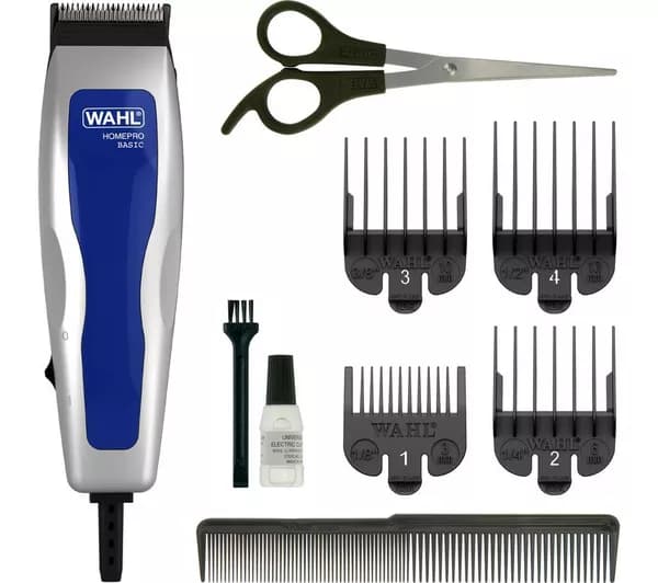 WAHL HomePro Basic Hair Clipper Kit - Silver & Blue