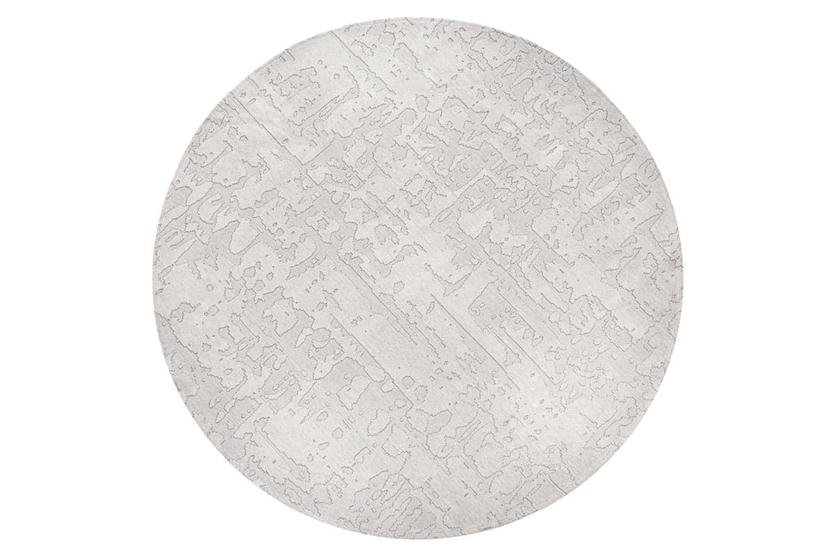 Louis De Poortere | Baobab Tsingy Indoor Eco Round Rug | Grey | 140 x 140 cm