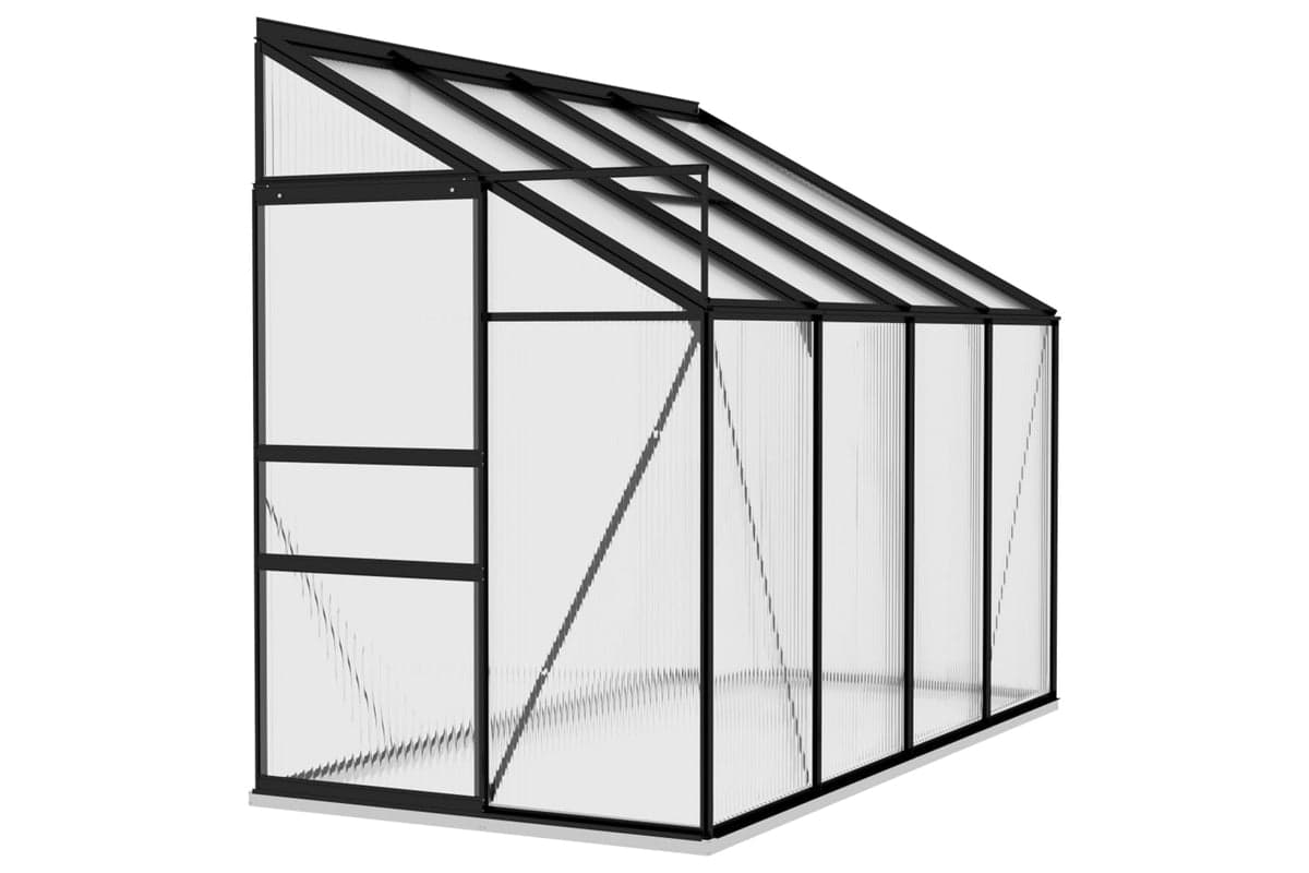vidaXL 312051 Greenhouse Anthracite Aluminium 5.24 MÃƒÂ¢Ã‚Â³