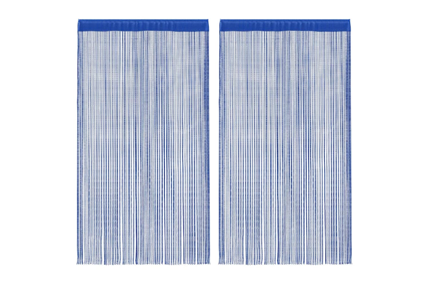 vidaXL 132406 String Curtains 2 Pcs 100x250cm Blue