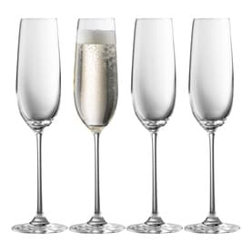 Solus Glass Flute, Set of Four