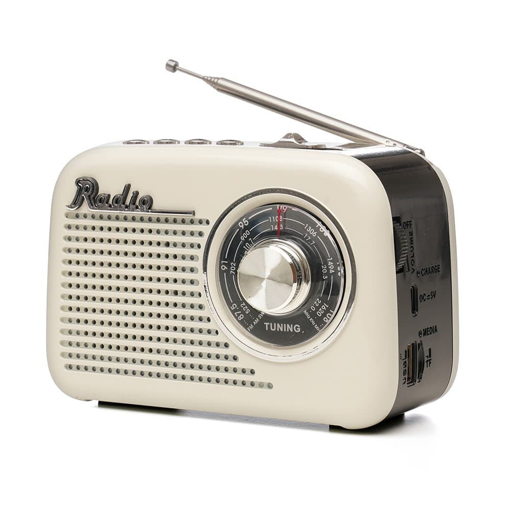 LLOYTRON 3 BAND RETRO RECHARGEABLE PORTABLE RADIO