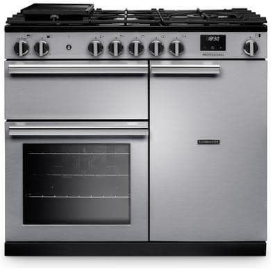 Rangemaster Professional 100cm Dual Fuel Range Cooker - Stainless Steel