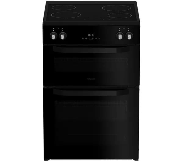 HOTPOINT Multiflow HDME6VDC2AB 60 cm Electric Ceramic Cooker - Black