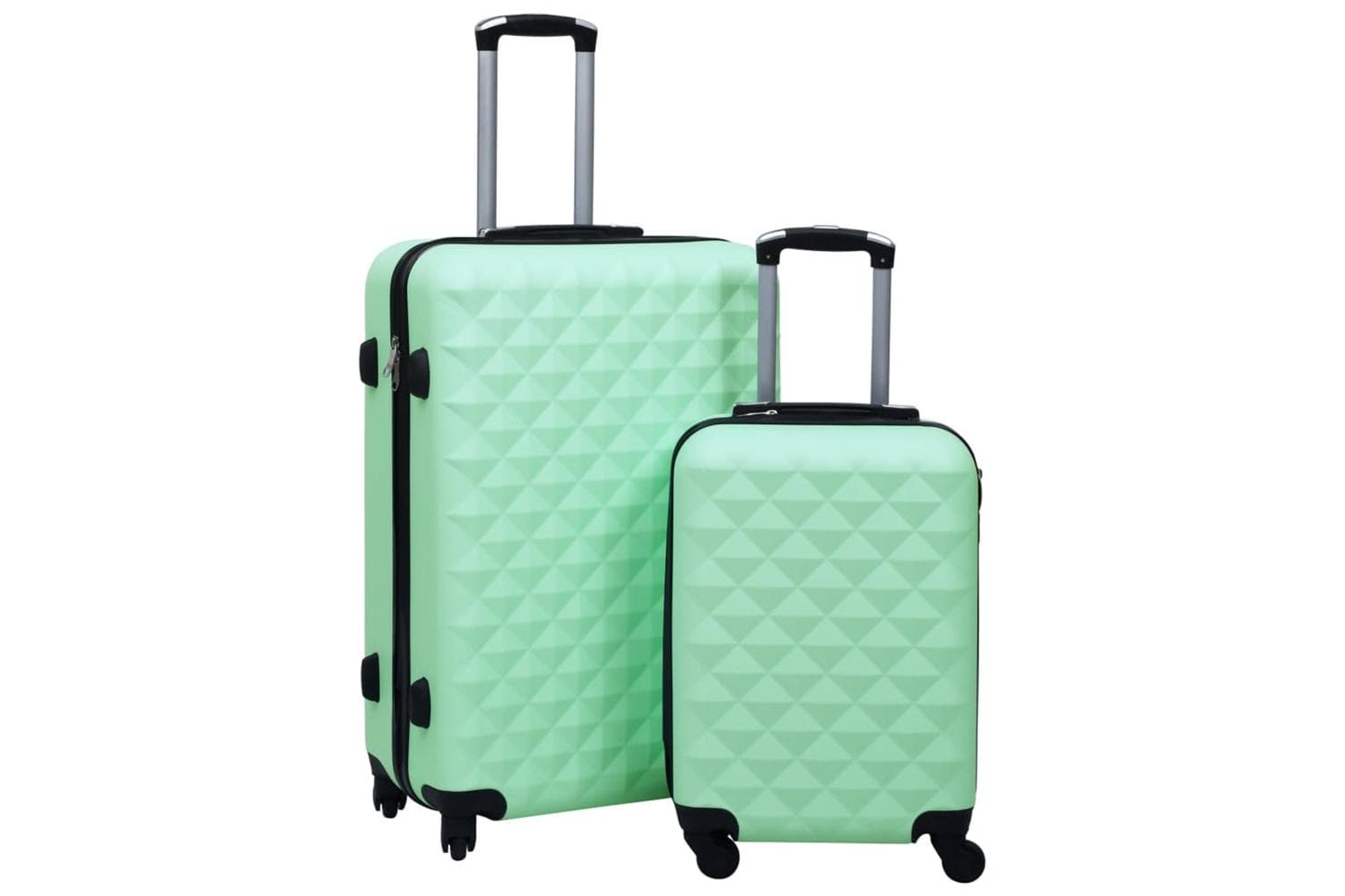 Vidaxl 92430 Hardcase Trolley Set 2 Pcs Mint Abs