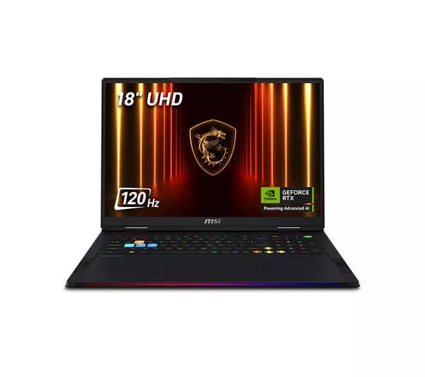 MSI Raider A18 HX 18" Gaming Laptop - AMD Ryzen 9, RTX 5080, 2 TB SSD