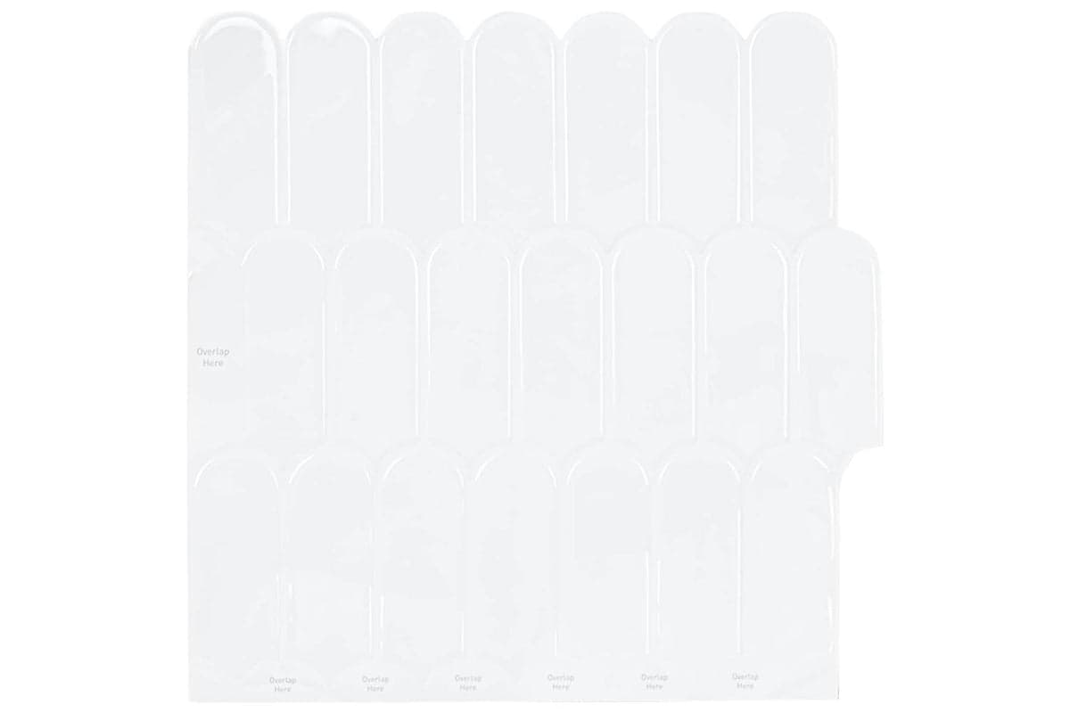 Vidaxl Feather Tile 20 Pcs White 30 X 30 Cm Polyurethane And Pet