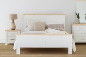 Cotswold Bed Frame | Double | 4ft6 | White/Natural