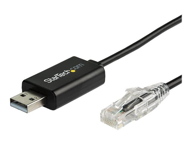 STARTECH.COM - Startech 6 ft (1.8 m) Cisco USB Console Cable - USB to RJ45 Rollover Cable - 460Kbps - Windows, Mac and Linux Compatible - M/M (ICUSBROLLOVR) - serial cable - 1.8 m - black