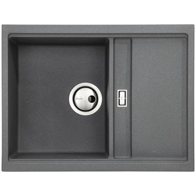 Abode Synchronist 1.25 Bowl Inset / Undermount Grey Granite Kitchen Sink