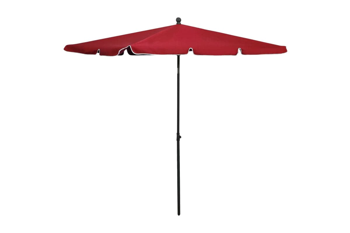 vidaXL 315547 Garden Parasol With Pole 210x140cm Bordeaux Red