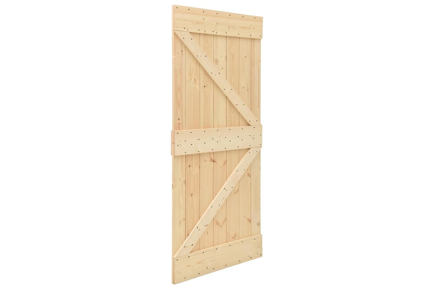 Vidaxl Door Solid Pine Wood