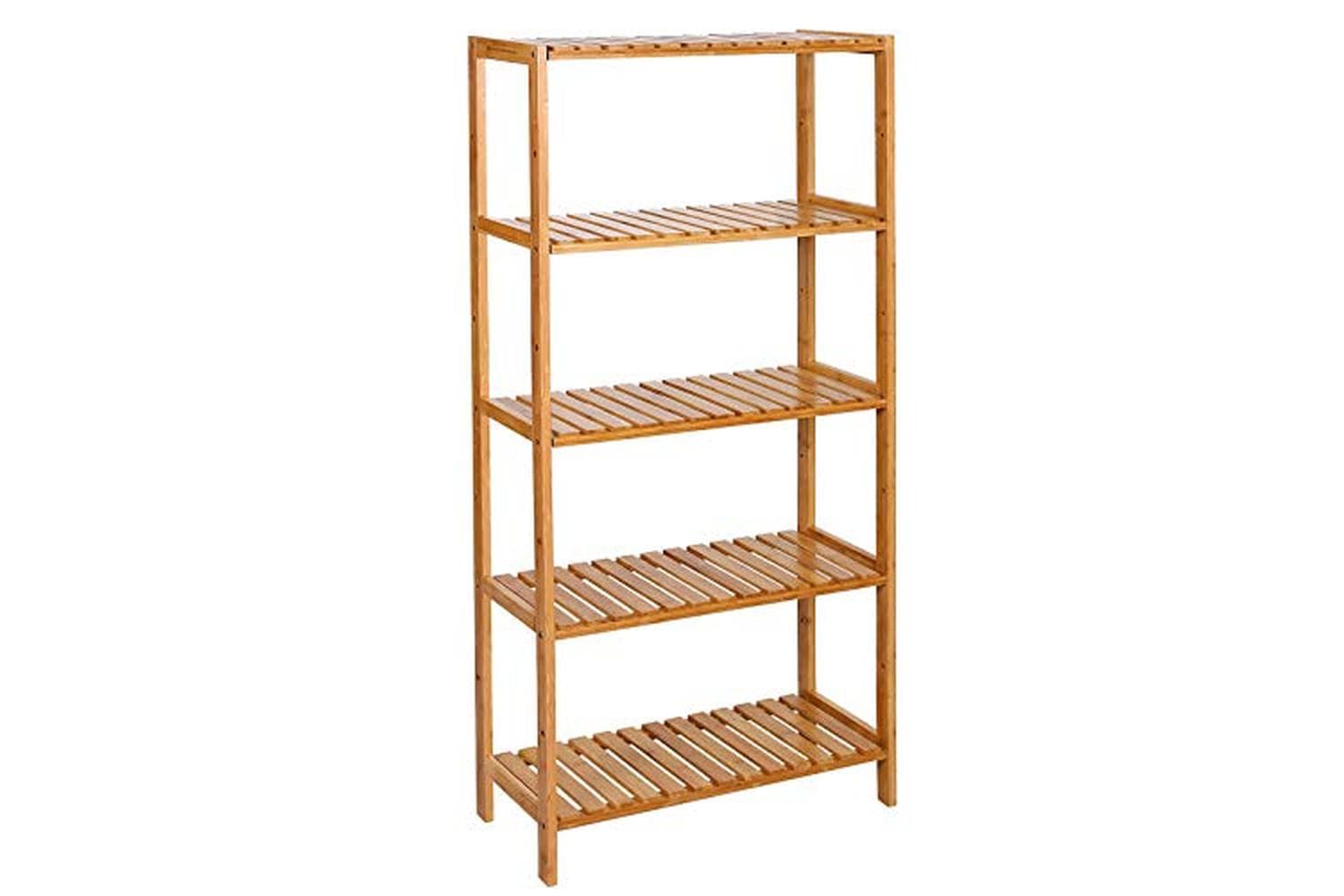 Songmics BCB35Y Bathroom Shelf Bamboo 5 Shelves