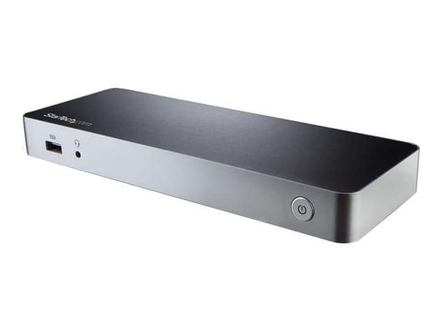 STARTECH.COM - Startech Dual Monitor USB C Docking Station with 60W Power Delivery for Windows Laptops, USB C to HDMI / DVI Dock, USB 3.1 Gen 1 Type C Dock with Charging, Thunderbolt 3 Compatible - 5-Port USB 3.0 Hub (MST30C2HHPDU) - Docking station - USB-C / Thunderbol