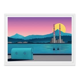 Longest Day Landscape Framed Print