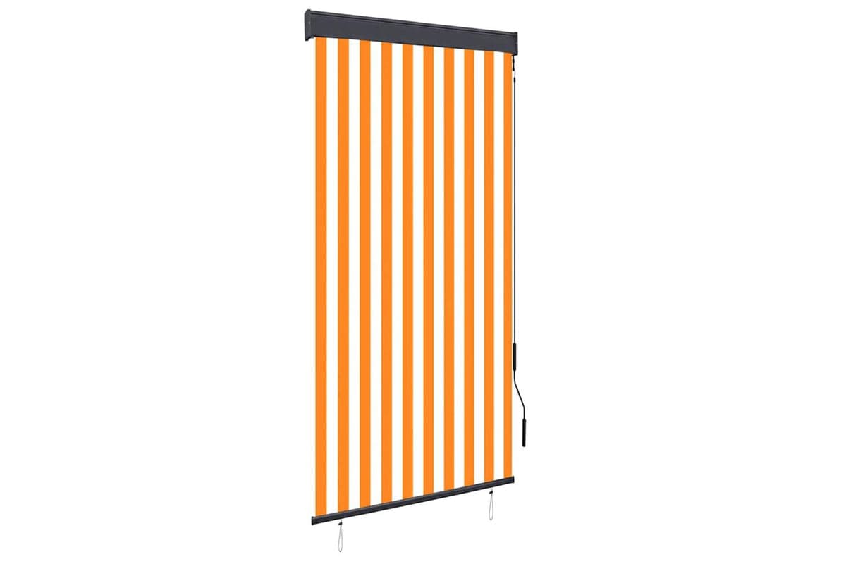 vidaXL 145957 Outdoor Roller Blind 100x250cm White And Orange