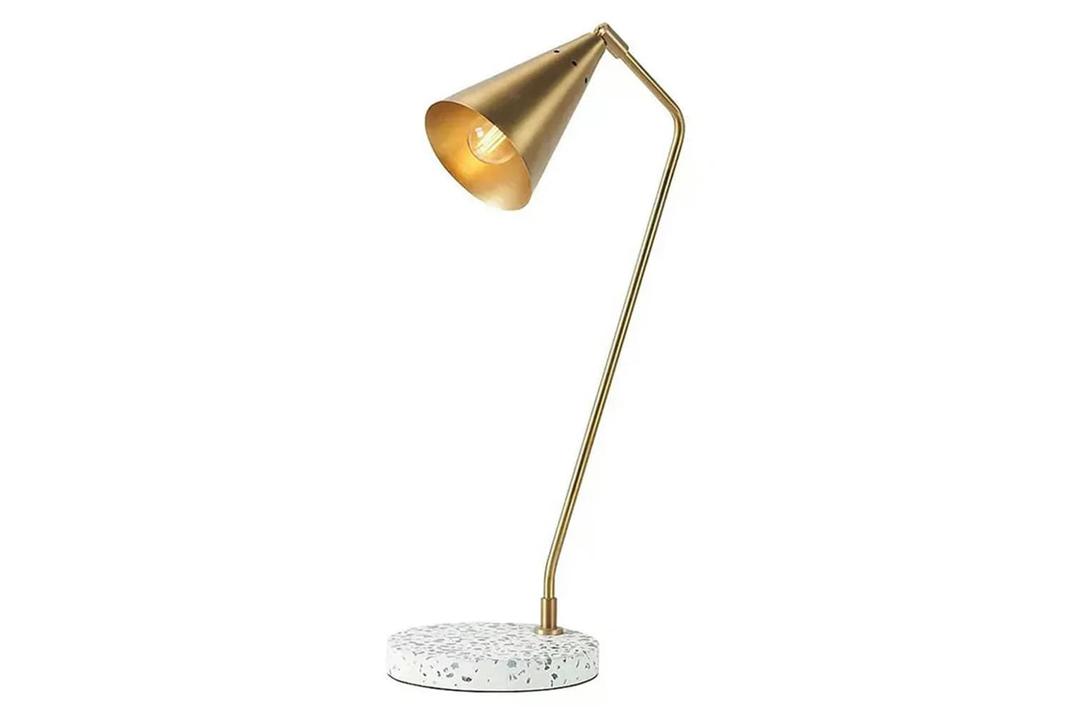 Pavonazzo Desk Lamp | Golden
