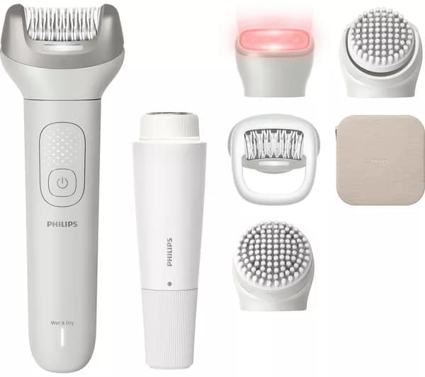 PHILIPS BRE738/00 Series 9900 Wet & Dry Epilator - Silk White