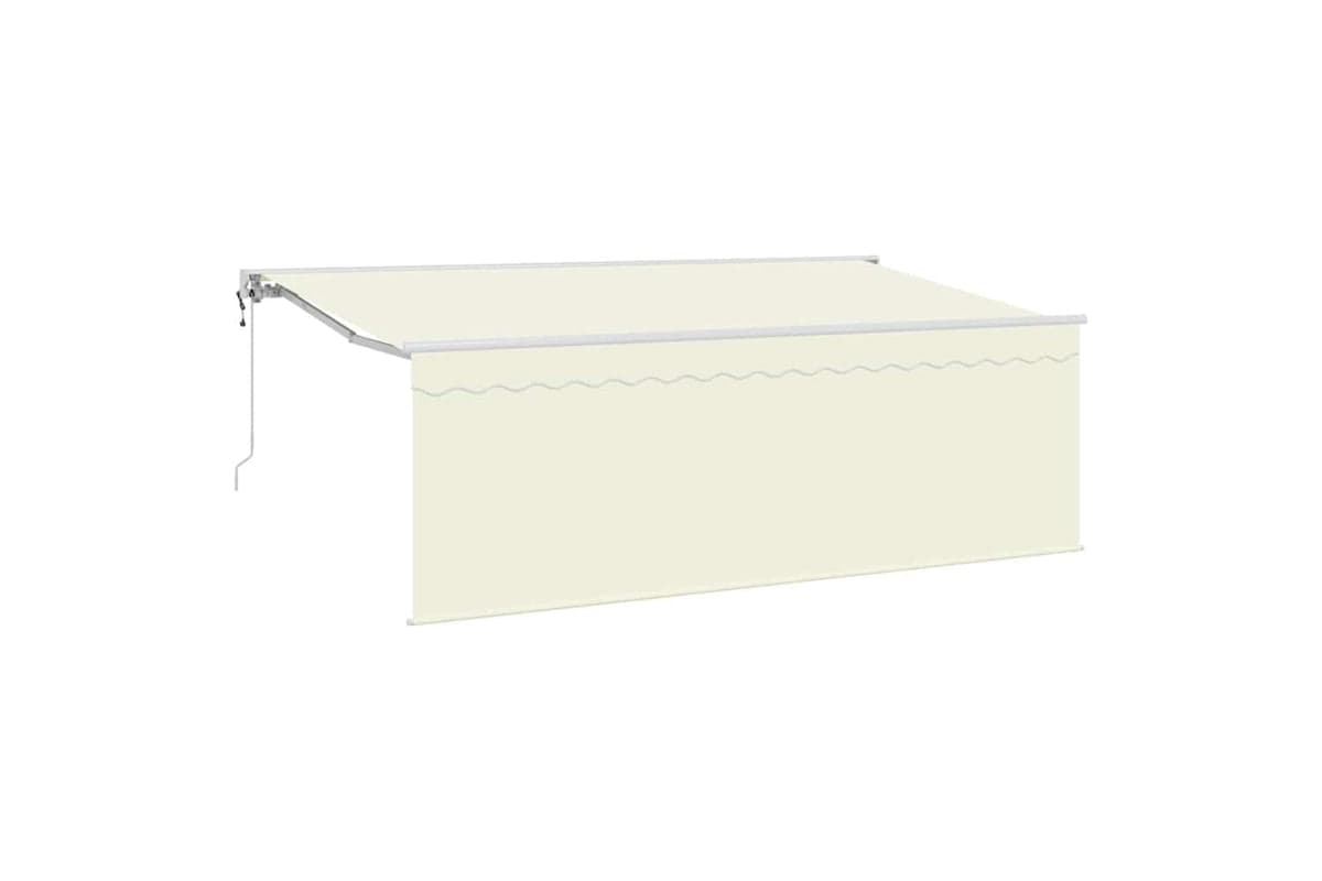 Vidaxl Awning With Blind Cream 350 X 200 X 120 Cm Fabric And Metal
