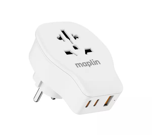 MAPLIN USB World Travel Plug Adapter