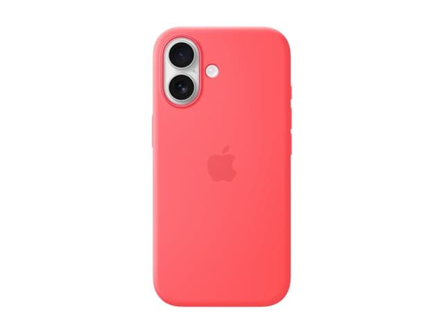 APPLE - Protective cover for mobile phone - MagSafe compatibility - silicone - bright guava - for iPhone 17