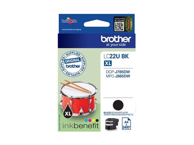 BROTHER - LC22UBK - XL - black - original - ink cartridge