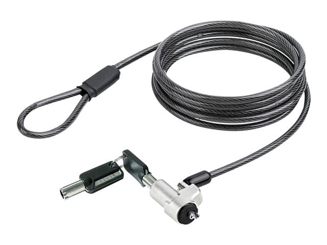 Startech Laptop cable lock 6Ft Compatible With Noble Wedge, Laptop Cable Lock, 6Ft (2m), Anti-Theft Keyed Lock, Security Cable Lock For Dell XPS/Latit