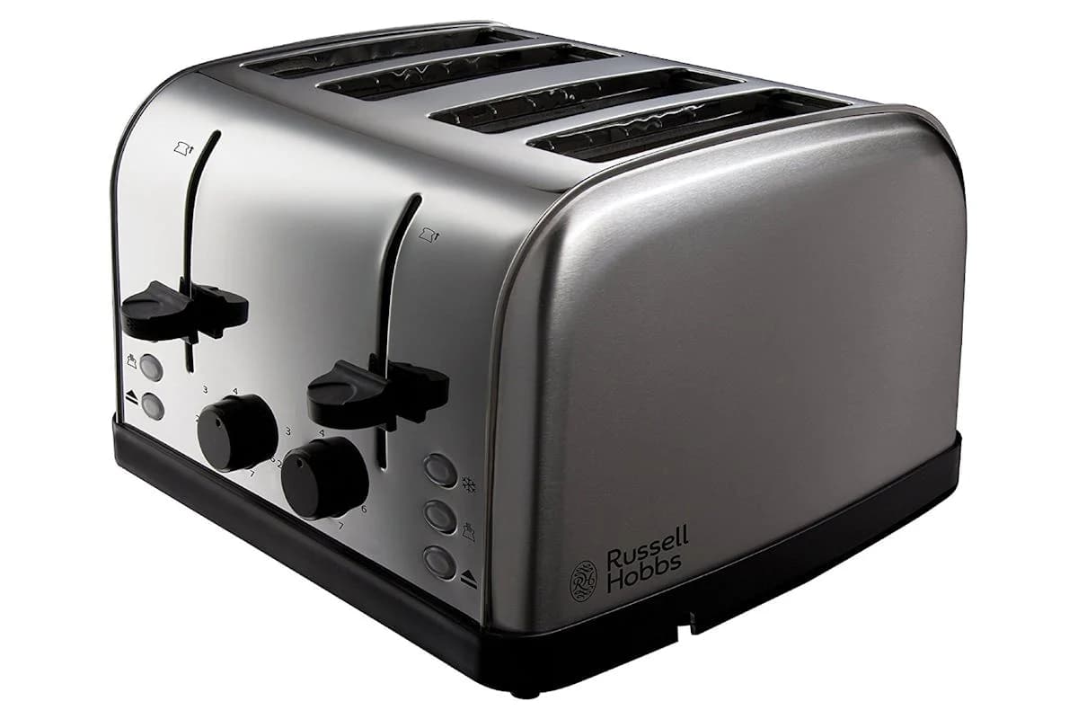 Russell Hobbs Futura 4 Slice Toaster | Stainless Steel