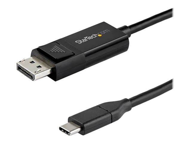 STARTECH.COM - StarTech 3ft/1m USB C to DisplayPort 1.4 Cable 8K 60Hz/4K, Bidirectional DP to USB-C or USB-C to DP Reversible Video Adapter Cable, HBR3/HDR/DSC, USB Type C/Thunderbolt 3 Monitor Cable - 8K USB-C to DP Cable (CDP2DP141MBD)